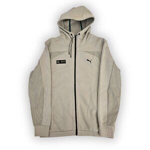 PUMA MAPF1 HOODED TRACK JACKET GREY SIZE LARGE